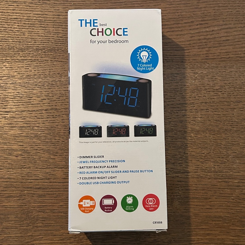 LED Digital Alarm Clock - Picture 2 of 3